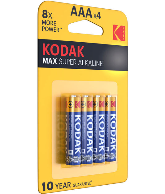 Kodak Max Super paristo, AAA / LR3, 4 kappaleen setti