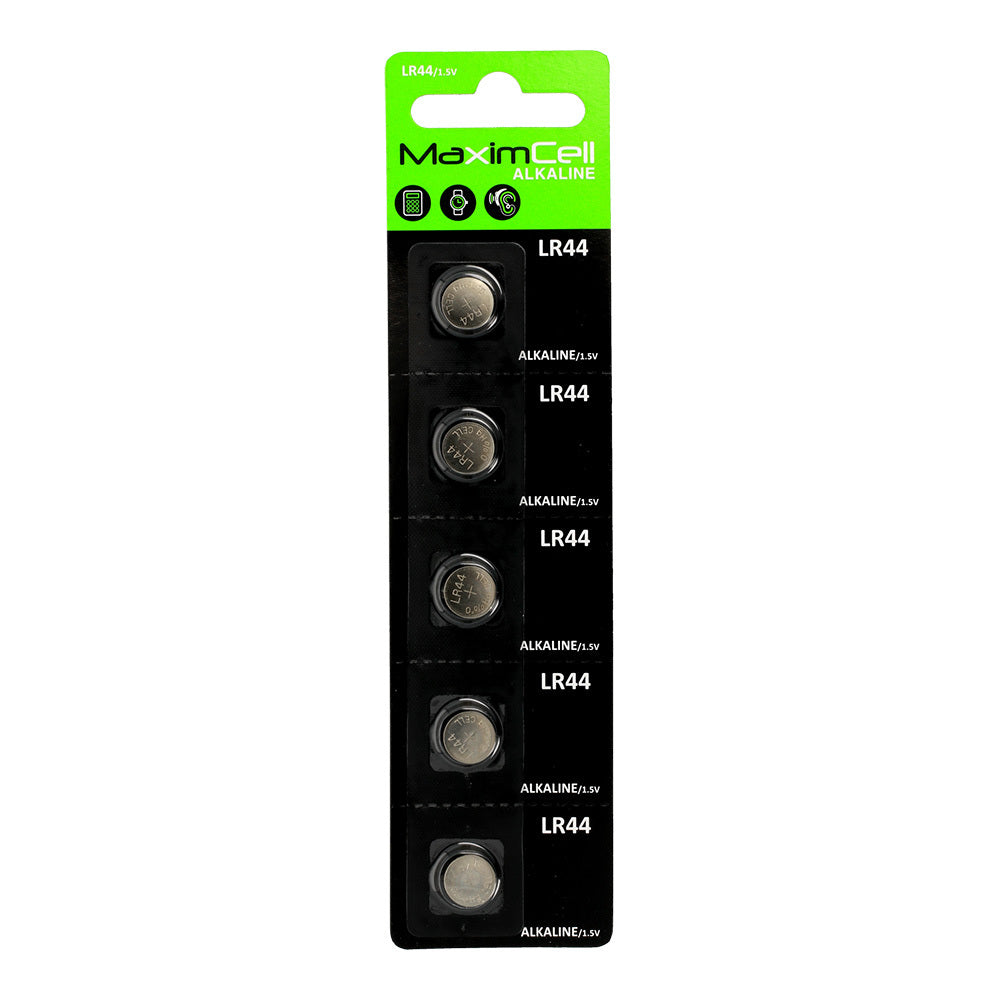 MaximCell-paristo, V13GA / LR44, 5 kappaleen setti