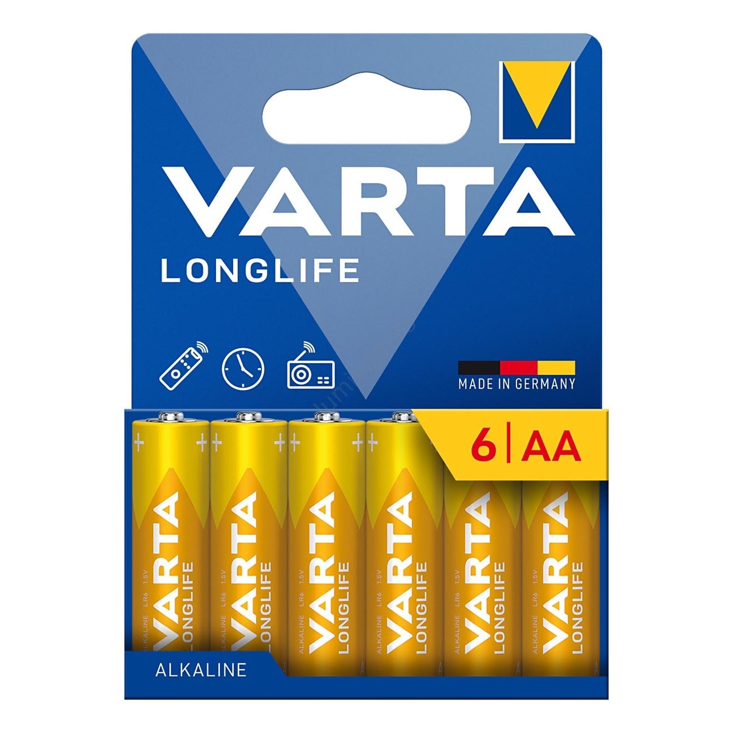 Varta Longlife 13298 paristo, AA / LR6, 6 kappaleen setti