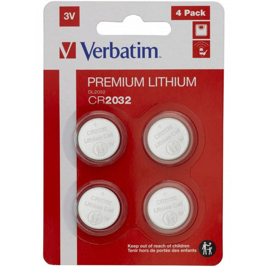 Verbatim-paristo, CR2032, 4 kappaleen setti 49533
