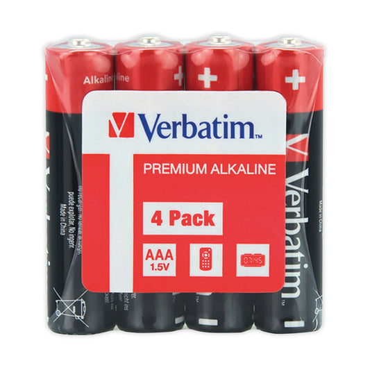 Verbatim Premium -paristo, AAA / LR3, 4 kappaleen setti 49500