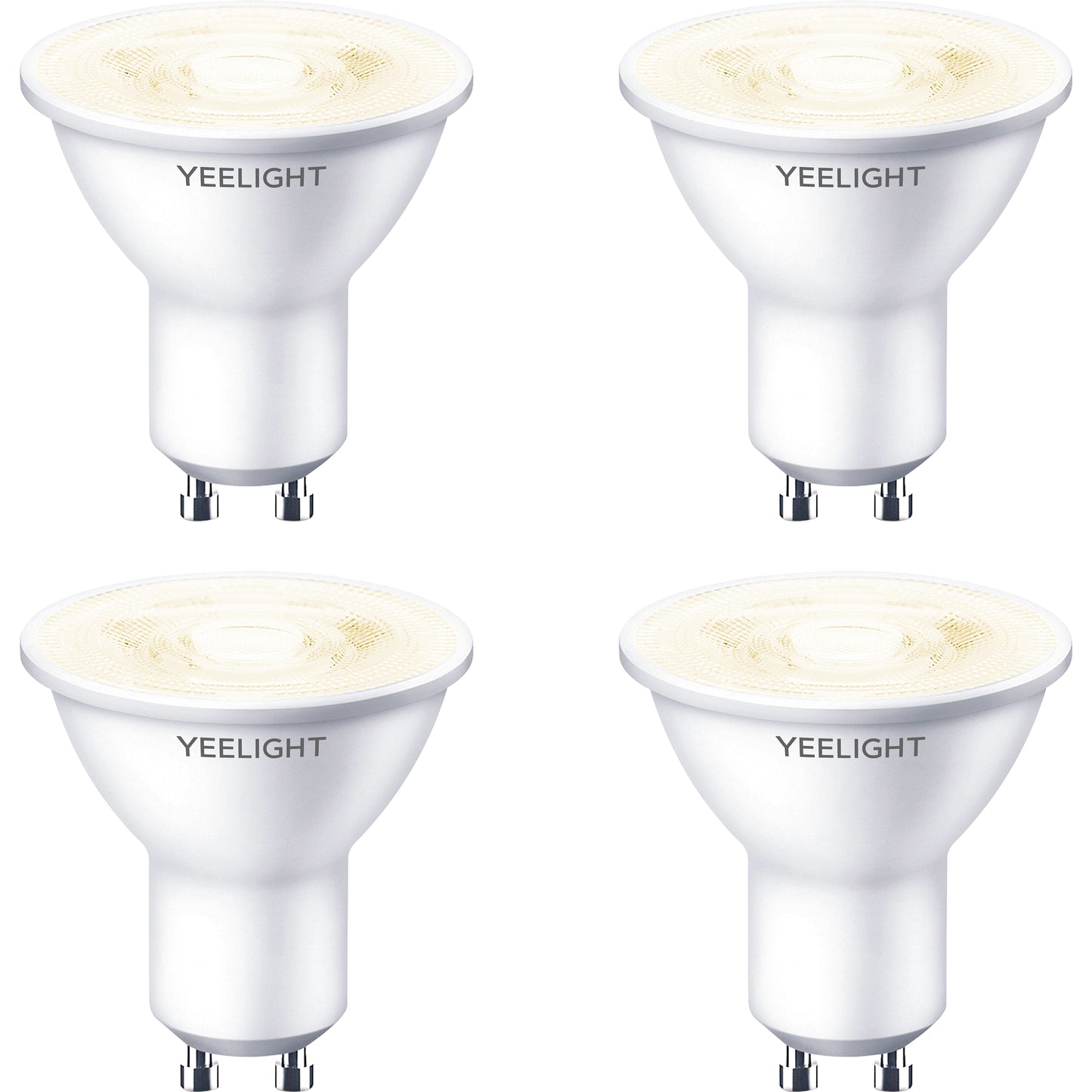 Yeelight W1 LED-lamppu, Wi-Fi, GU10, 4.8W, 2700K, 350lm, 4 kpl:n sarja, valkoinen YLDP004 
