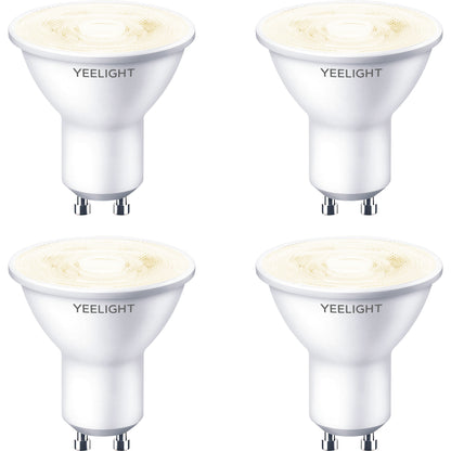 Yeelight W1 LED-lamppu, Wi-Fi, GU10, 4.8W, 2700K, 350lm, 4 kpl:n sarja, valkoinen YLDP004 