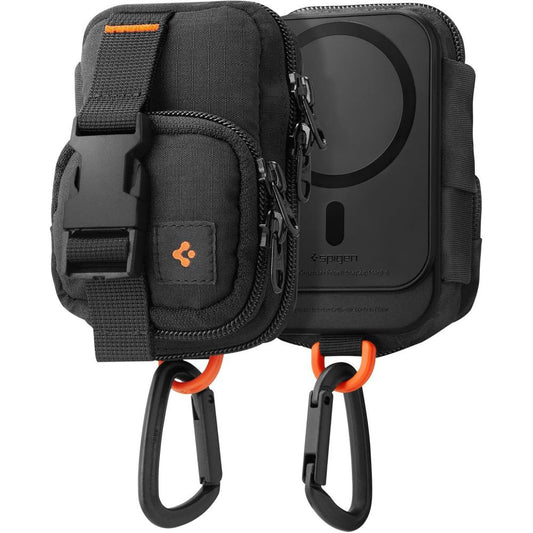 MagSafe Universalikotelo Puhelimelle, Spigen, Snap Zip, Musta