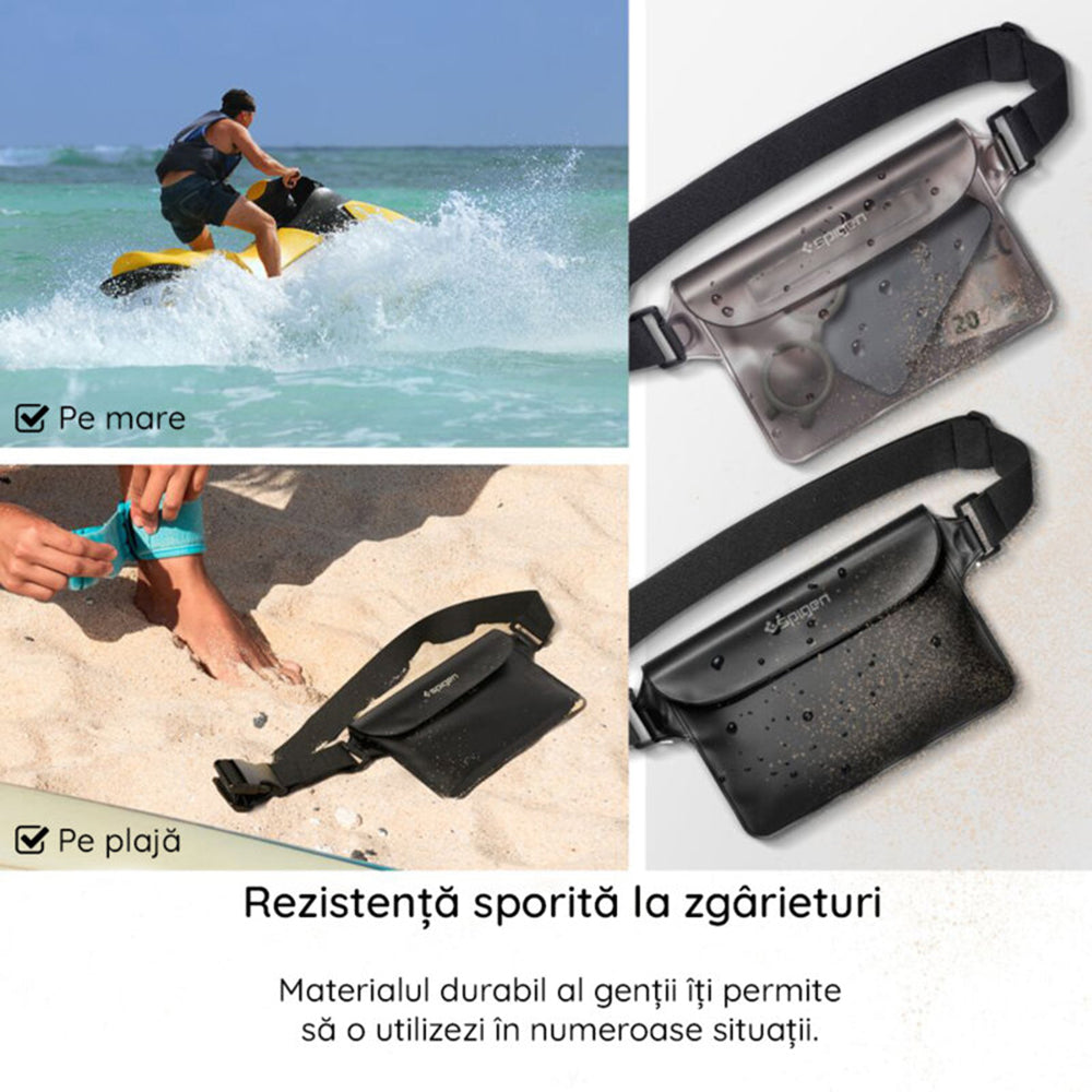 Vedenpitävä Spigen Aqua Shield -laukku, Universaali, Musta AMP04532