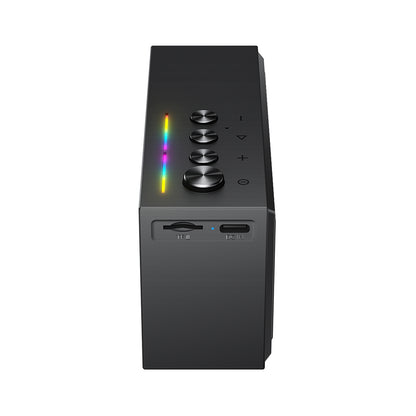 Bluetooth-kaiutin Acefast K9 Go, 7W, TWS, RGB, Vedenkestävä, Musta
