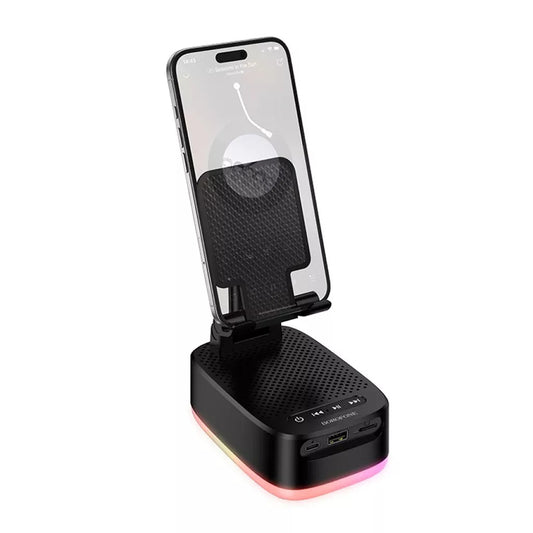 Borofone BR200 Marea 2in1 Bluetooth-kaiutin, 5W, TWS, RGB, Musta