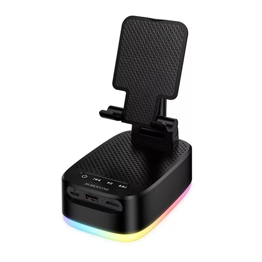 Borofone BR200 Marea 2in1 Bluetooth-kaiutin, 5W, TWS, RGB, Musta