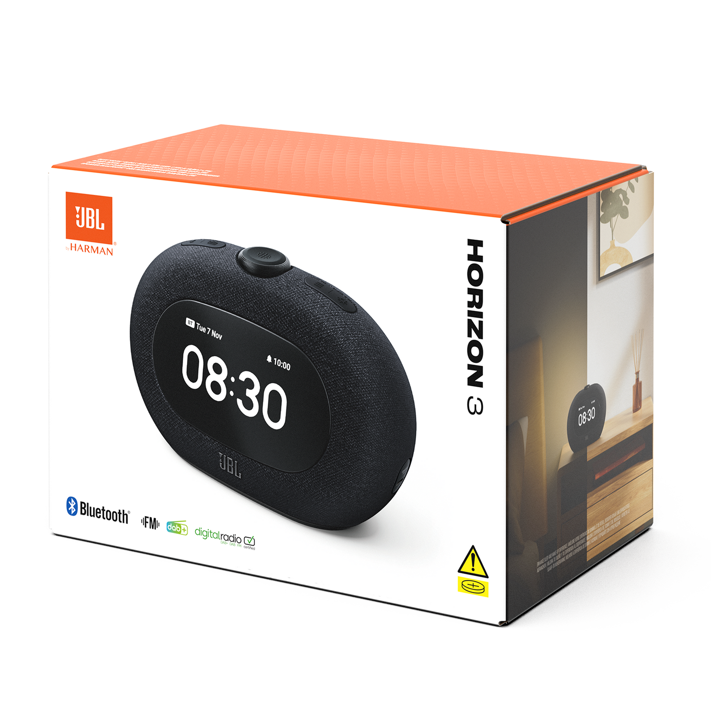 JBL Horizon 3 Bluetooth Speaker, 2 x 5W, Pro Sound, Black JBLHORIZON3BLK