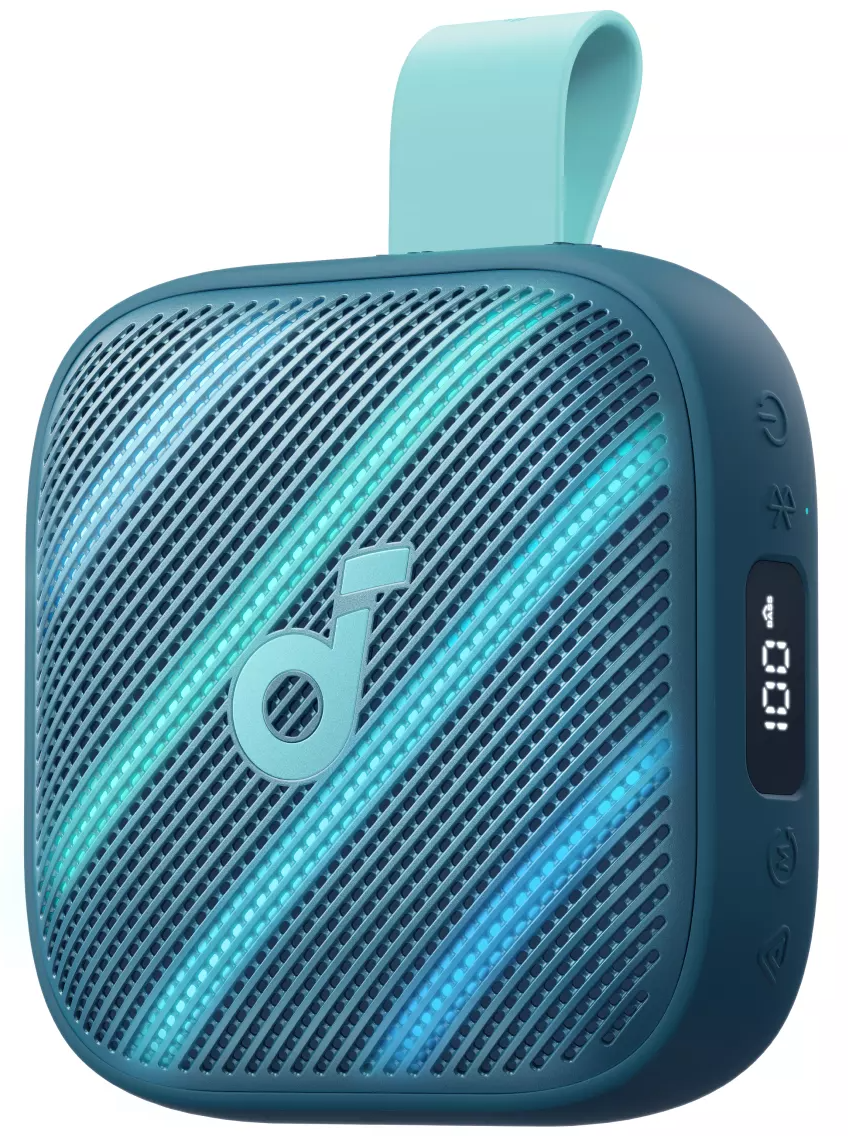 Kannettava Bluetooth-kaiutin Anker SoundCore Boom Go 3i, 15W, TWS, RGB, vedenpitävä, sininen D5103030