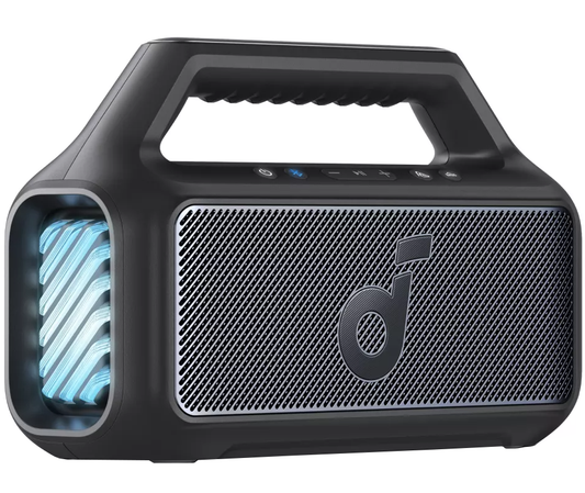 Kannettava Bluetooth-kaiutin Anker SoundCore Boom 2 Uusi versio, 80W, TWS, RGB, vedenpitävä, musta A3138012