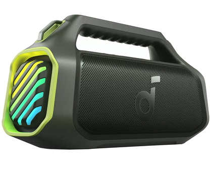 Kannettava Bluetooth-kaiutin Anker SoundCore Boom 2 Plus Uusi versio, 140W, TWS, RGB, vedenpitävä, vihreä A3134062