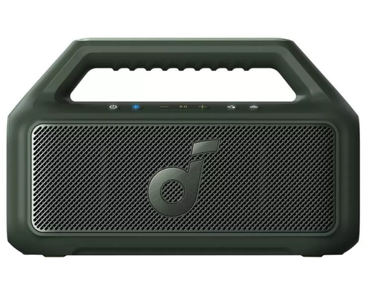 Kannettava Bluetooth-kaiutin Anker SoundCore Boom 2 Uusi versio, 80W, TWS, RGB, vedenpitävä, vihreä A3138062