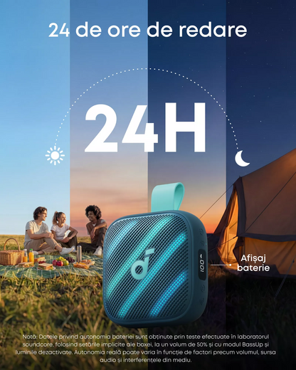 Kannettava Bluetooth-kaiutin Anker SoundCore Boom Go 3i, 15W, TWS, RGB, vedenpitävä, sininen D5103030