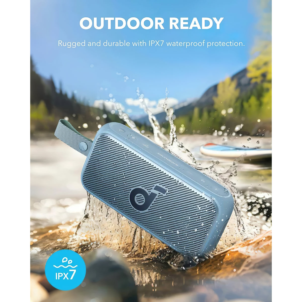 Kannettava Bluetooth-kaiutin Anker SoundCore Motion 300, 30W, TWS, vedenpitävä, sininen A3135031 