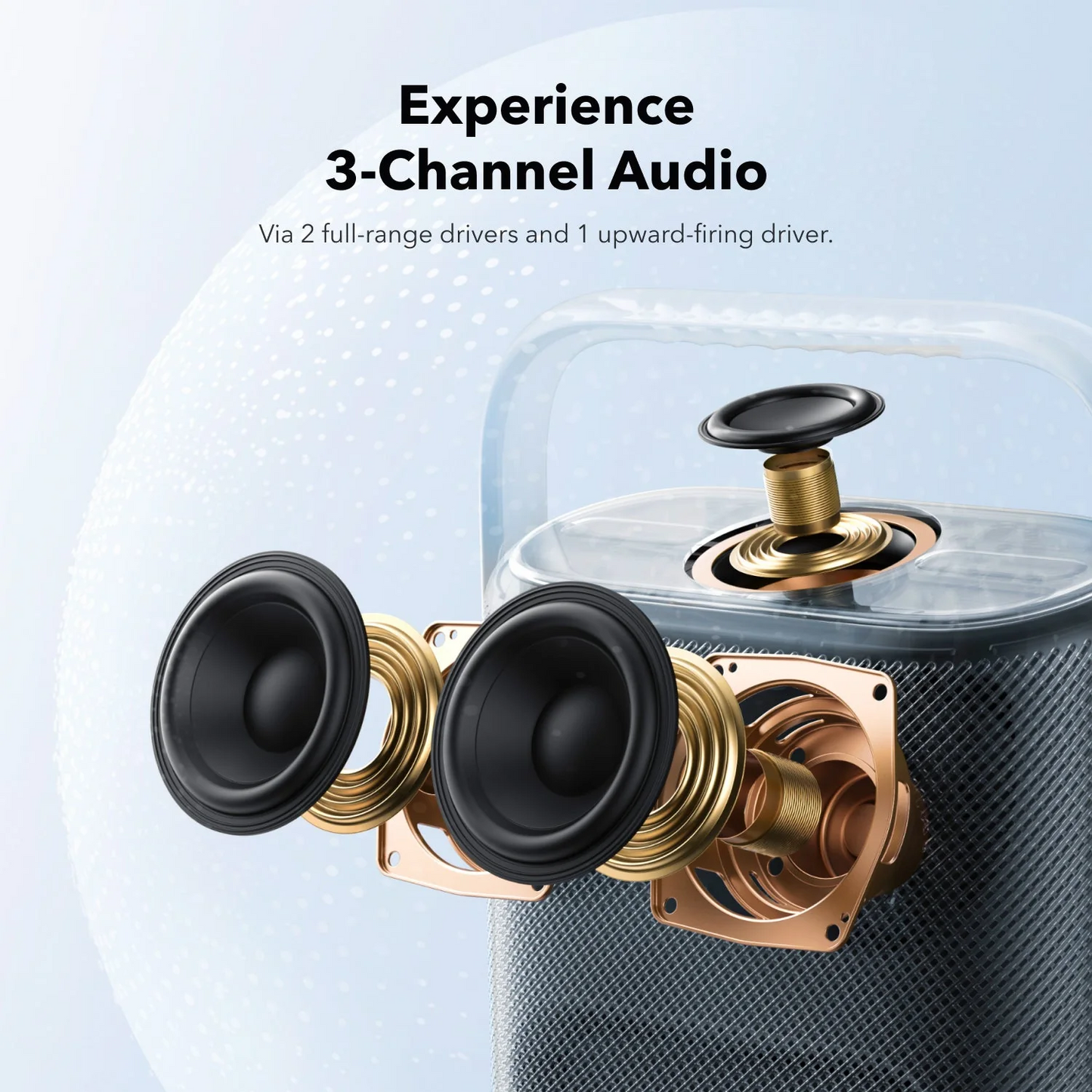 Anker SoundCore Motion X500 kannettava Bluetooth-kaiutin, 40W, vedenkestävä, vaaleanpunainen A3131051