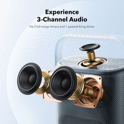 Anker SoundCore Motion X500 kannettava Bluetooth-kaiutin, 40W, vedenkestävä, vaaleanpunainen A3131051