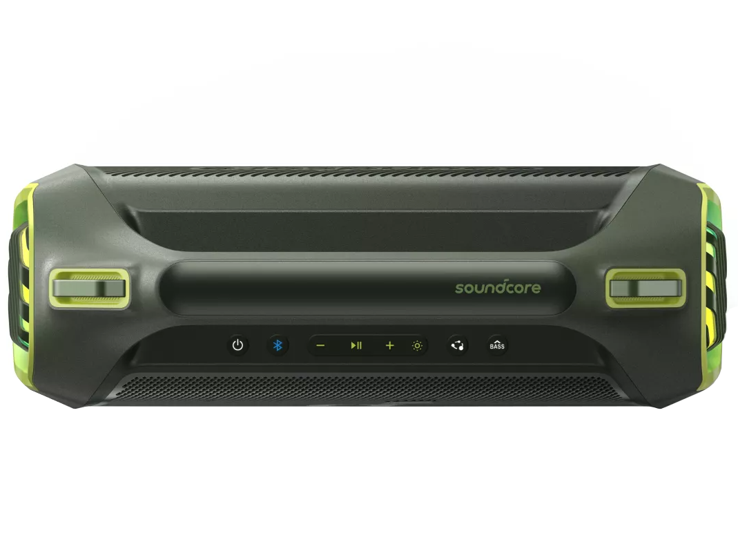 Kannettava Bluetooth-kaiutin Anker SoundCore Boom 2 Plus Uusi versio, 140W, TWS, RGB, vedenpitävä, vihreä A3134062