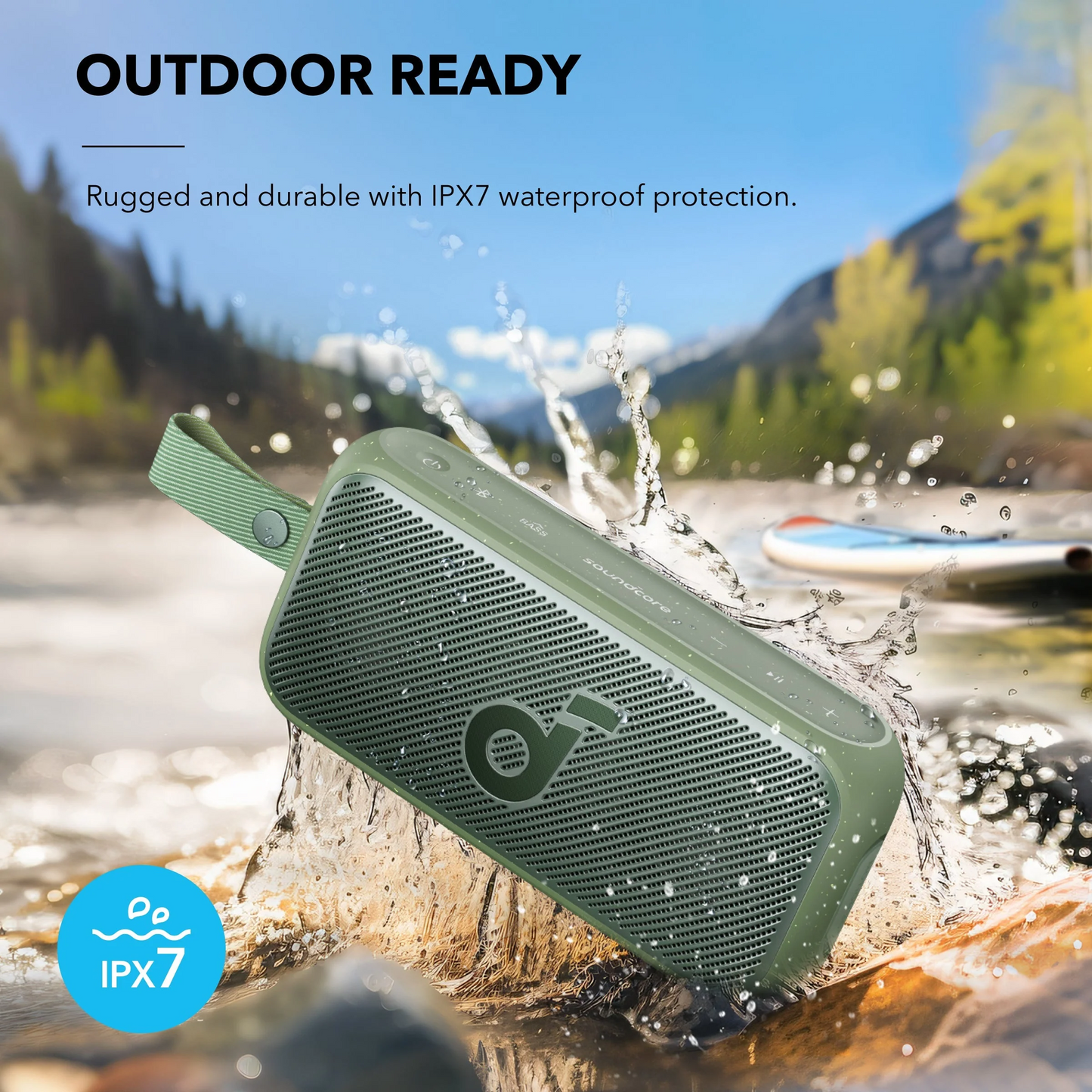 Anker SoundCore Motion 300 kannettava Bluetooth-kaiutin, 30W, TWS, vedenkestävä, vihreä A3135061