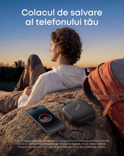 Kannettava Bluetooth-kaiutin Anker SoundCore Boom Go 3i, 15W, TWS, RGB, vedenpitävä, musta D5103010