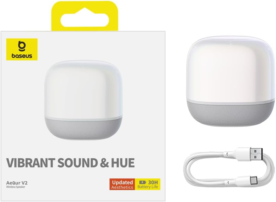 Bluetooth-kaiutin Baseus AeQur V2, Valkoinen