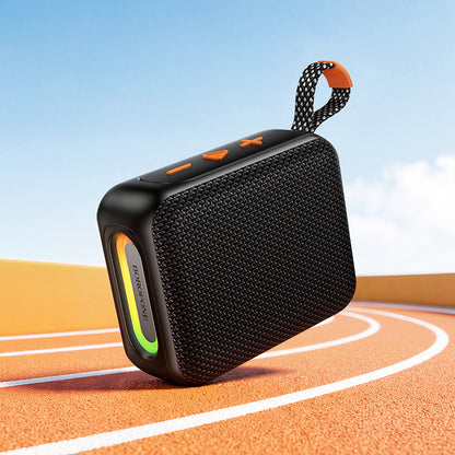 Borofone BR106 Felicitous -kannettava Bluetooth-kaiutin, 8 W, TWS, RGB, musta