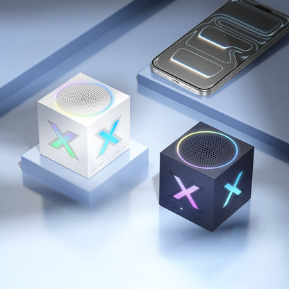 Borofone BR101 Rubik Bluetooth-kannettava kaiutin, 5W, TWS, RGB, sininen