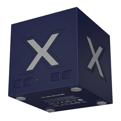 Borofone BR101 Rubik Bluetooth-kannettava kaiutin, 5W, TWS, RGB, sininen