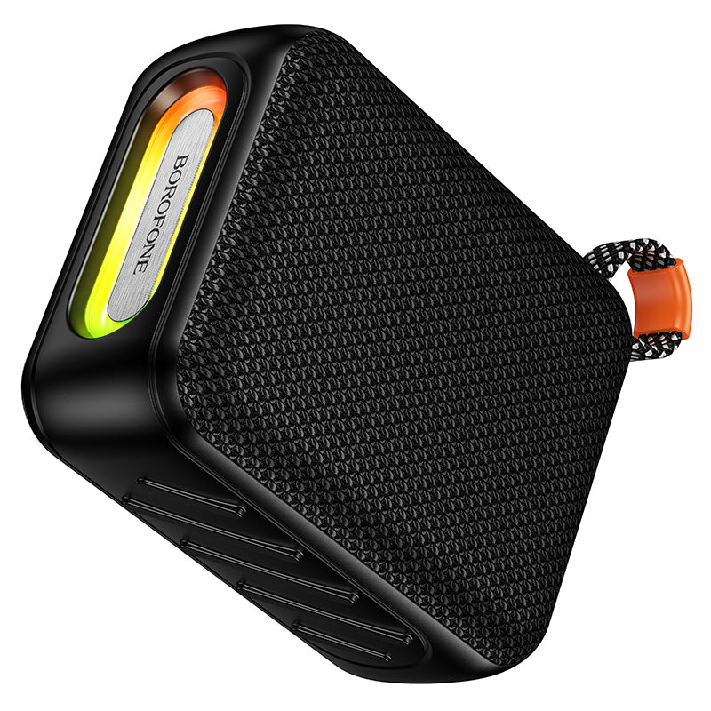 Borofone BR106 Felicitous -kannettava Bluetooth-kaiutin, 8 W, TWS, RGB, musta