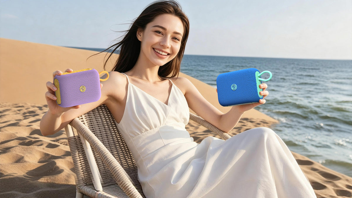 Kannettava Bluetooth-kaiutin Bugani Rove Go 5, 12W, TWS, vedenpitävä, musta