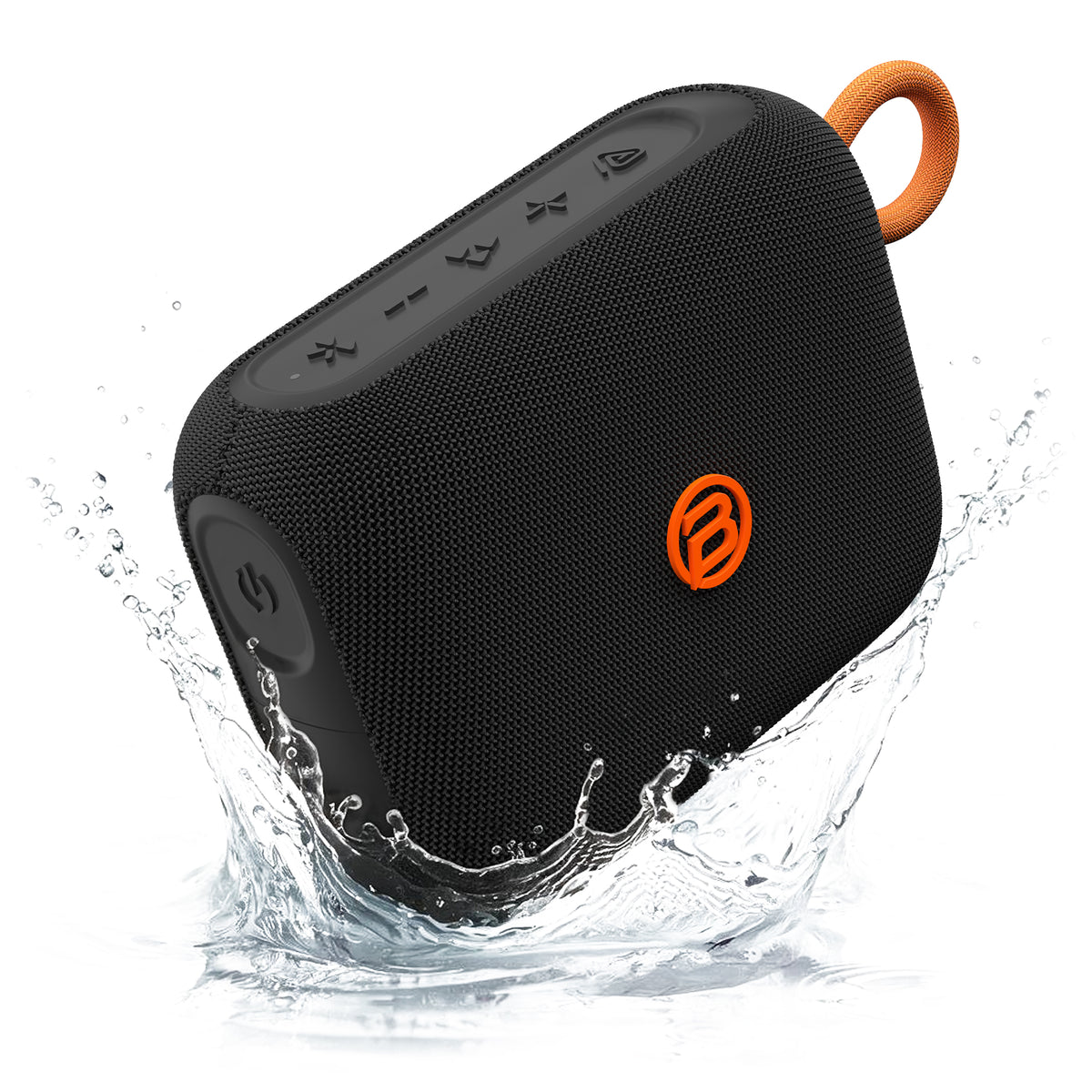 Kannettava Bluetooth-kaiutin Bugani Rove Go 5, 12W, TWS, vedenpitävä, musta