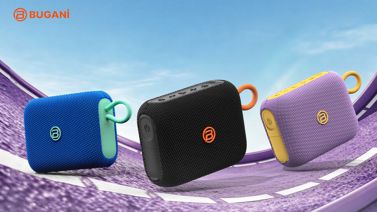 Kannettava Bluetooth-kaiutin Bugani Rove Go 5, 12W, TWS, vedenpitävä, sininen