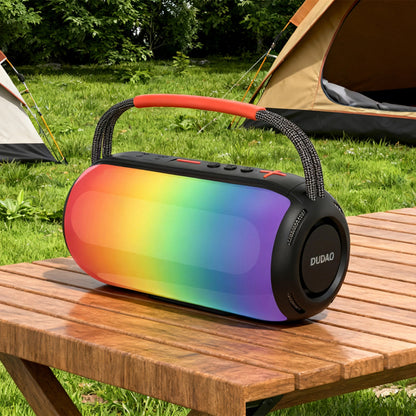 Dudao Y21 Kannettava Bluetooth-kaiutin, 2 x 5W, TWS, RGB, Musta