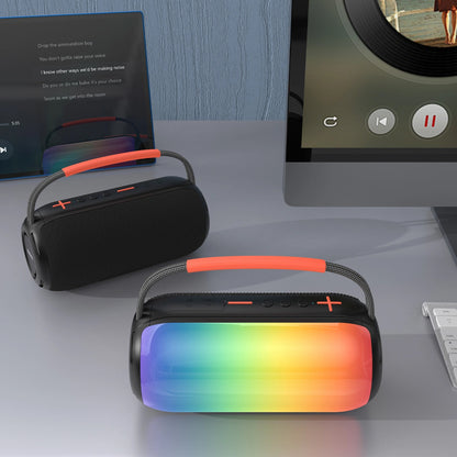Dudao Y21 Kannettava Bluetooth-kaiutin, 2 x 5W, TWS, RGB, Musta