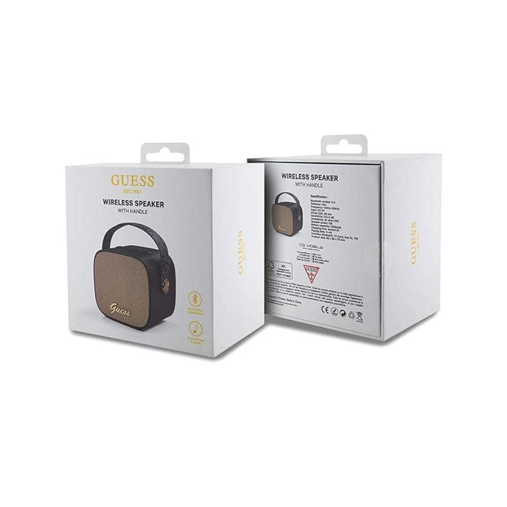 Kannettava Bluetooth-kaiutin Guess 4G Script Logo, 5W, Musta