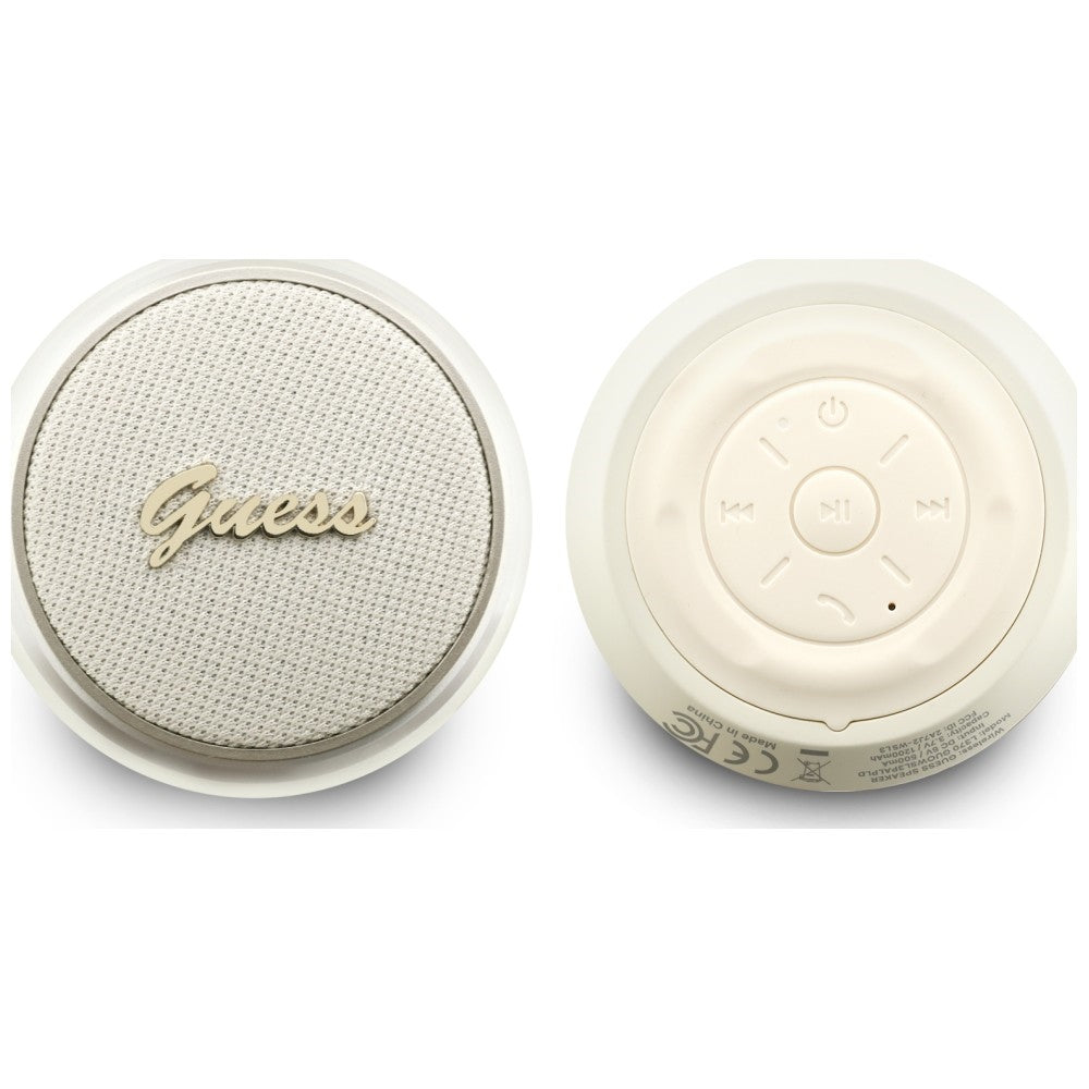Kannettava Bluetooth-kaiutin Guess Script Metal Logo, 5W, TWS, Kultainen