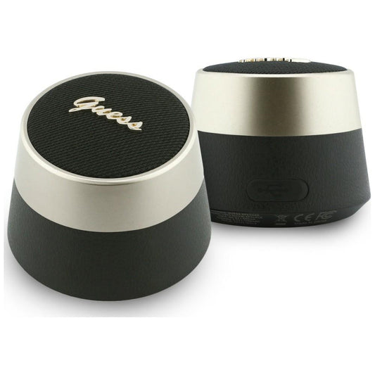 Kannettava Bluetooth-kaiutin Guess Script Metal Logo, 5W, TWS, Musta