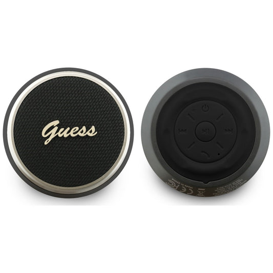 Kannettava Bluetooth-kaiutin Guess Script Metal Logo, 5W, TWS, Musta
