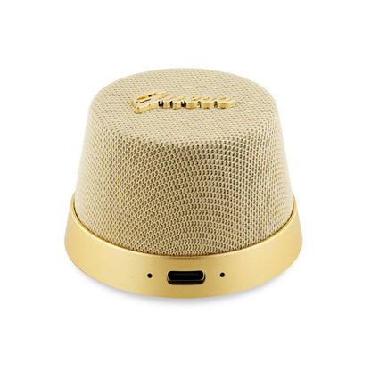 Bluetooth-kaiutin Guess Stand Magnetic Script Metal, 3W, Kultainen