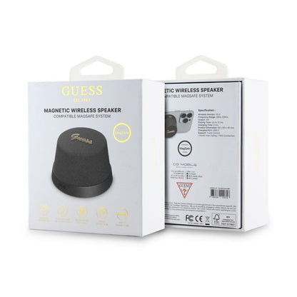 Bluetooth-kaiutin Guess Stand Magnetic Script Metal, 3W, Musta