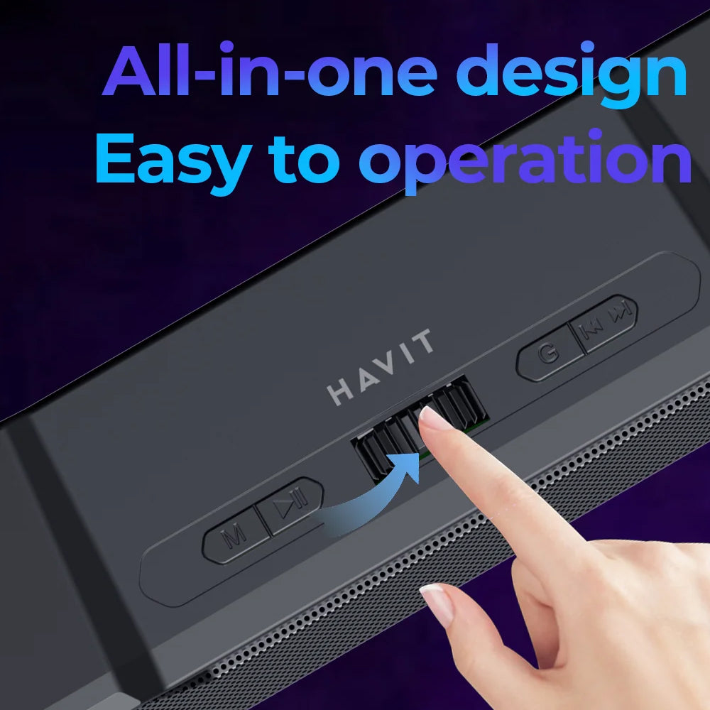 Bluetooth-kaiutin HAVIT SK772BT, 10W, Musta