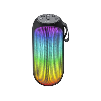 Kannettava Bluetooth-kaiutin HAVIT SK808BT, 8W, RGB, Vedenkestävä, Musta