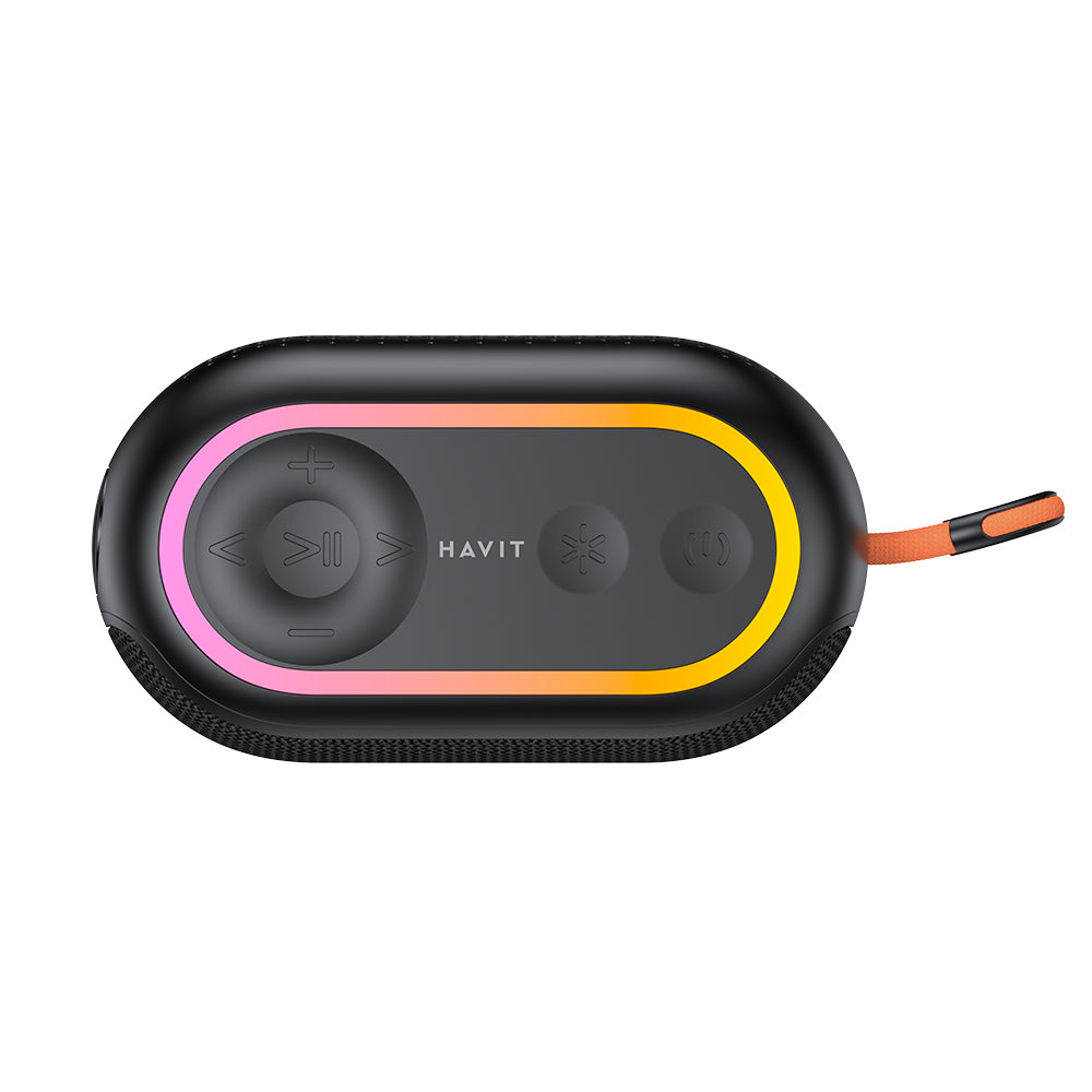 Kannettava Bluetooth-kaiutin HAVIT SK809BT, 7W, RGB, Vedenkestävä, Musta