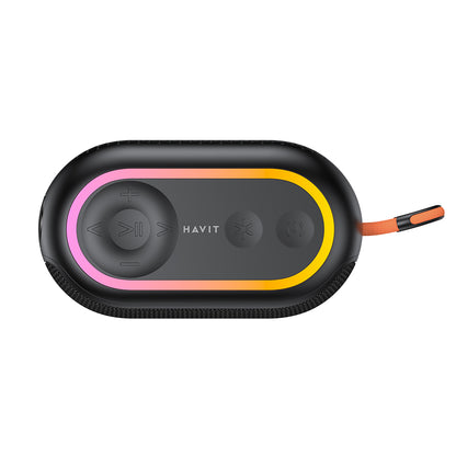Kannettava Bluetooth-kaiutin HAVIT SK809BT, 7W, RGB, Vedenkestävä, Musta