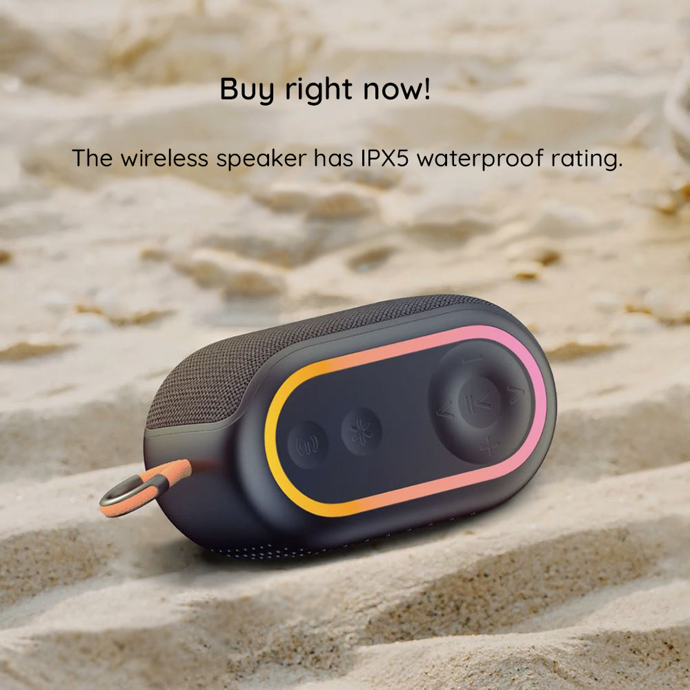 Kannettava Bluetooth-kaiutin HAVIT SK809BT, 7W, RGB, Vedenkestävä, Musta