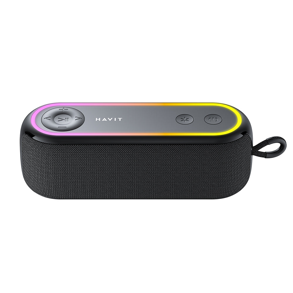Kannettava Bluetooth-kaiutin HAVIT SK810BT, 7W, RGB, Vedenkestävä, Musta