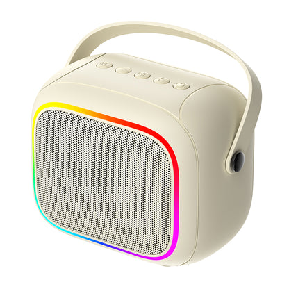 Kannettava Bluetooth-kaiutin HAVIT SK818BT Karaoke, 5W, RGB, Vedenkestävä, Beige