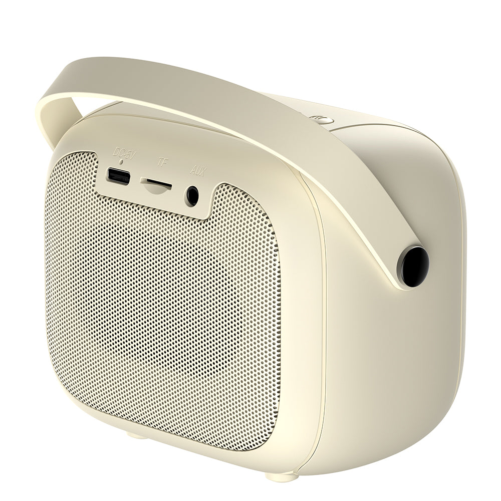 Kannettava Bluetooth-kaiutin HAVIT SK818BT Karaoke, 5W, RGB, Vedenkestävä, Beige