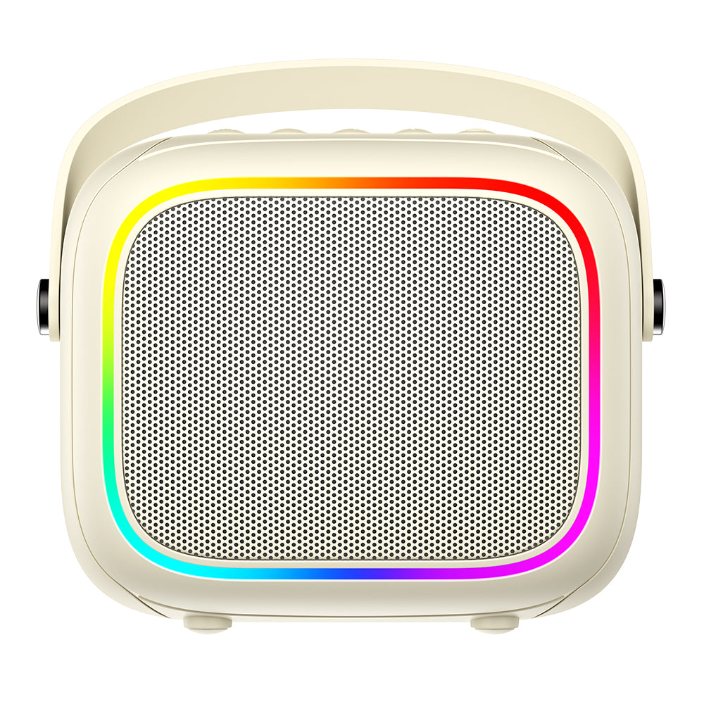 Kannettava Bluetooth-kaiutin HAVIT SK818BT Karaoke, 5W, RGB, Vedenkestävä, Beige