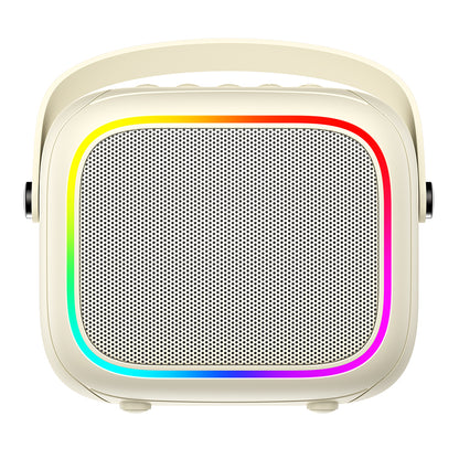 Kannettava Bluetooth-kaiutin HAVIT SK818BT Karaoke, 5W, RGB, Vedenkestävä, Beige